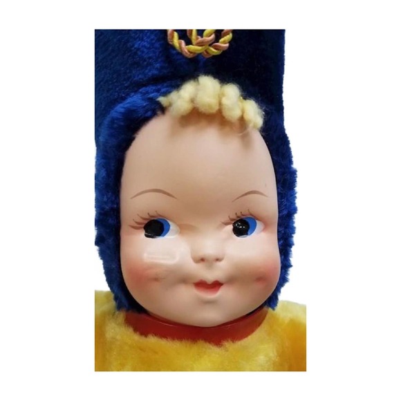 Vintage Mask Face Majorette Plushie Doll, Carnival Doll 16" Tall - Picture 9 of 10